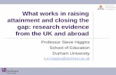What works in raising attainment and closing the gap: · PDF file · 2015-01-07What works in raising attainment and closing the gap: ... Collaborative and co-operative approaches
