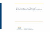 Summary of Legislation - · PDF fileSummary of local government legislation. -– 2010 ... British Columbia - Digests. 2. Municipal ... be safely evacuated in the case of fire applies