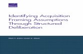 Identifying Acquisition Framing Assumptions … Identifying Acquisition Framing Assumptions Through Structured Deliberation OSD Office of the Secretary of Defense PARCA Performance
