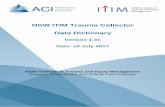 NSW ITIM Trauma Collector Data Dictionary · PDF fileNSW ITIM Trauma Collector Data Dictionary Version 1.31 Date: 10 July 2017 NSW Institute of Trauma and Injury Management Surgery,