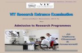 (December Session-2017) - vit.ac.invit.ac.in/files/ResBrochureDec2017.pdftion Systems, Remote sensing and GIS applications in Civil Engineering, Urban Transportation Planning, ...