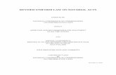 Revised Uniform Law on Notarial Acts (RULONA) · PDF file2004, NCCUSL approved the ... structural and operational rules for those notarial acts that were absent in the prior laws.