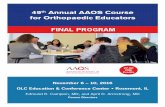 49th Annual AAOS Course - American Academy of Orthopaedic ...ebus.aaos.org/WebFiles/ProductFiles/8145783/1603267ds.pdf · and her medical degree from the University of Western Ontario