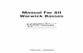Manual For All Warwick · PDF file5 1) Tuners - Stringing / tuning procedure Tuners: All Warwick basses come standard with high quality precision tuners (20:1 ratio). Warwick tuners