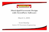 Municipal Pavement Design with StreetPave · PDF file · 2012-09-11Presentation Overview • Background / history of the design procedure • Concrete pavement design principles •