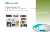 Report from WHO Kobe Centre - World Health · PDF filefor Older Persons in Asia 20 - 21 February 2013 ... particularly in the Asia Pacific region, ... economic, social and ethical