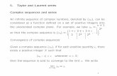 5. Taylor and Laurent series Complex sequences and seriesmaykwok/courses/ma304/06... · 5. Taylor and Laurent series Complex sequences and series An inﬁnite sequence of complex