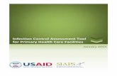 Infection Control Assessment Tool for Primary …apps.who.int/medicinedocs/documents/s21697en/s21697en.pdfInfection Control Self-Assessment Tool for Primary Health Care Facilities