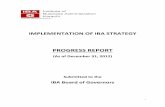 Implementation of IBA Strategy - Progress Report, June · PDF filePROGRESS REPORT (As of ... The ERP data & other applications successfully migrated from Ufone server ... Implementation