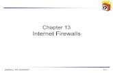 Chapter 13 Internet Firewalls - CCS Labsdressler/teaching/netzwerksicherheit-ws0607/13... · A firewall can’t set itself up correctly ... Incoming telnet connections are only allowed