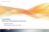 Cassidian Drivers of Business Success -   · PDF fileLegal and investigatory proceedings and other economic, ... share. Sound financial ... Strong project teams in