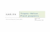 CAT-T4 Topic-Wise Past papers - ISDC Accounting …isdcedu.weebly.com/.../6/3/6/4/6364966/t4-topic_wise_past_papers.pdf · CAT-T4 Topic-Wise Past papers ... Receipts and issues of