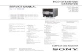 SERVICE MANUAL AEP Model - Diagramas dediagramas.diagramasde.com/audio/Sony_HCD-GTZ2_GTZ3.pdf · SERVICE MANUAL Sony Corporation Audio&Video Business Group Published by Sony Techno