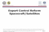Export Control Reform Spacecraft/Satellites - EGADD UK · PDF fileExport Control Reform Spacecraft/Satellites ... ECR: The Start of a Good Thing ... –Reduce current incentives for