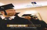 2017-2019 CATALOG - Cornerstone University CATALOG • 1 ... of curriculum and research materials for theological education ... broaden their biblical and theological foundations for