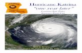 Hurricane Katrina “one year later” · PDF fileAreas of Interest: Arrest Summaries 2-9 Aerial Photography 4 LSP Teams Up With NICB 8 Potential Fraud Recovery 8 ... Hurricane Katrina.