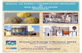 MANUAL ON ENERGY CONSERVATION MEASURES IN RICE MILLING …sameeeksha.org/pdf/dpr/Warangal_Rice.pdf ·  · 2017-10-25Manual on Energy Conservation Measures in Rice Milling Cluster,