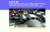 Cast Carbon and Low Alloy Steel Valves Carbon and Low Alloy Steel Valves ASME Class 150 / 300 / 600 / 900 ... Carbon and low alloy steel are always ... Welding end dimensions ASME