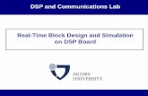 DSP and Communications Lab Real-Time Block Design and ... · PDF fileDSP Lab Slide 3 Lab 4 Structured DSP Programming in C One Method Just think of algorithm as sequential program