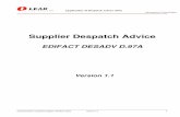 EDIFACT DESADV sup lear 97 DESADV_sup_lear_97_v1.1.pdfAdvice Message, based on the EDIFACT DESADV D.97A, to be used in Electronic Data Interchange (EDI) between a Trading Partner and