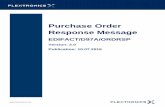 Purchase Order Response Message - Flex Order Response Message EDIFACT/D97A/ORDRSP Version: 2.0 Publication: 10.07.2015