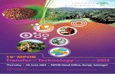 19 MPOB Transferof Technology 20I3 - Malaysian Palm … for local entrepreneurs to explore business opportunities in new technologies and services for the oil palm industry.