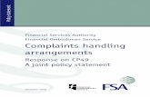 Financial Services Authority Financial Ombudsman · PDF fileFinancial Services Authority Financial Ombudsman Service Complaints ... Services and Markets Bill ... amendments to this