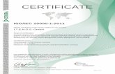 ISO/IEC 20000-1:2011 - ITENOS … · ISO/IEC 20000-1:2011 DEKRA Certification GmbH hereby certifies that the company I.T.E.N.O.S. GmbH ... The conformity was adduced with audit report
