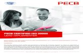 PECB CERTIFIED ISO 20000 - dqs.hk · PDF fileISO 20000 internal audit and management review Implementation of a continual improvement program Preparing for an ISO 20000 certification