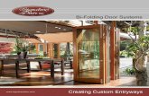 Bi-Folding Door Systems - Signature Door Inc. | Custom ...signaturedoor.com/Bi-fold door catalog LR.pdf · Endless possibilities ... at each corner - effectively resisting air inﬁltration