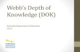 Webb’s Depth of Knowledge (DOK) - Nebraska Dept of … of Knowledge (DOK) • Adapted from the model used by Norman Webb, University of Wisconsin, to align standards with assessments