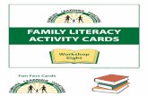 ELOA Three Quarters Page Cards - University of North … Activity Cards (W-8...Read and talk about the chosen book with your child. f. Engage in the chosen learning activity together.