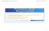 Powers and Exponents - Weeblyjlievers.weebly.com/.../3/7/8/5/37854773/multdivideexponentsnotes.pdf · MultDivideMonomials.notebook 1 September 18, 2014 Powers and Exponents Lesson