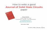 How to write JSSC paper-v3 - IEEE Solid-State Circuits … to write jssc... · How to write a good Journal of Solid State Circuits ... – Do not reply to reviewer but change your