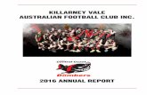 KILLARNEY VALE AUSTRALIAN FOOTBALL CLUB INC. KVAFC Annual Report  · 2 Killarney Vale Australian Football Club ... that means for our Club is ... It’s not the will to win that matters,