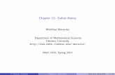 Chapter 11: Galois theory - Clemsonmacaule/classes/s14_math4120/s14_math41… · Chapter 11: Galois theory Matthew Macauley Department of Mathematical Sciences Clemson University