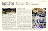 EMPIRE RANCH FOUNDATION NEWS NCA, died in late ... donations are tax-deductible as allowed by law. [n13] Empire Ranch Foundation Financial Summary FY12: July 2012 through June ...