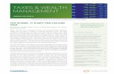 TAXES WEALTH MANAGEMENT - Miller · PDF fileTAXES WEALTH MANAGEMENT IN THIS ISSUE Editors: ... U.S. Immigration Tax Planning ... particularly given that there is no specific provision
