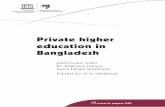 Private higher education in Bangladesh - UNESCOunesdoc.unesco.org/images/0015/001501/150151e.pdf · 2.2 Private higher education in Bangladesh: the beginning 22 ... Table 4.1 Courses