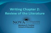 What Is a Literature Review? - education.nova.edu of theoretical or conceptual framework of study ... Tips on How to Write a Good Literature Review