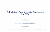 Calculating Counterparty Exposures for CVA Gregory (jon@solum-financial.com) Calculating Counterparty Exposures for CVA, London, 19th January 2011 page 1 Calculating Counterparty Exposures