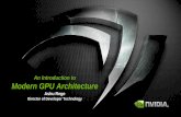 An Introduction to Modern GPU Architecturedownload.nvidia.com/developer/cuda/seminar/TDCI_Arch.pdf• 3D Textures • Hardware Shadow Maps • 8x Anisotropic filtering • Multisample