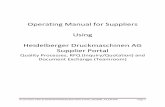Operating Manual for Suppliers Using Heidelberger ... · PDF fileOperating Manual for Suppliers Using Heidelberger Druckmaschinen AG ... industrial presses for the sheetfed offset