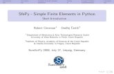 SfePy - Simple Finite Elements in Python - Short · PDF file1/26 Introduction Our choice Complete Example (Simple) Testing Example Problems Conclusion SfePy - Simple Finite Elements