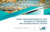 The Importance of Surety Bonds in Construction - c.ymcdn.comc.ymcdn.com/.../LearnAboutSurety/Importance_Of_Surety_Bonds_I.pdf · surety company may require personal or ... Any contractor—whether