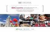 TELFER SCHOOL OF MANAGEMENT UNIVERSITY OF OTTAWA · PDF filetelfer school of management. university of ottawa. bcom . honours bachelor . of commerce. join for the experience. connect
