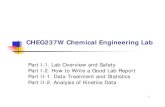 CHEG237W Chemical Engineering Lab - University of ...engr.uconn.edu/~ewanders/CHEG237W/CHEG237W writing report...1 CHEG237W Chemical Engineering Lab Part I-1. Lab Overview and Safety