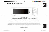 R-667-A MICROWAVE OVEN WITH GRILL OPERATION · PDF fileMICROWAVE OVEN WITH GRILL OPERATION MANUAL WITH COOKBOOK ... We advise you to read the cookery book guide and operating ... Utensils