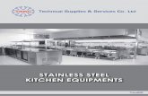 STAINLESS STEEL KITCHEN EQUIPMENTS - Harwal · PDF file · 2013-04-25STAINLESS STEEL KITCHEN EQUIPMENTS. Since inception in 1961, ... TSSC manufactures products to international quality