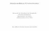 Saurashtra Universitysaurashtrauniversity.edu/img/file/Syllabus-2016/B_ A_ English 2016.pdf · ENGLISH - SYLLABUS FROM 2016 – SAURASHTRA UNIVERSITY Page 1 of 73 SAURASHTRA UNIVERSITY
